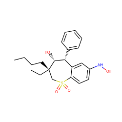 CCCC[C@]1(CC)CS(=O)(=O)c2ccc(NO)cc2[C@@H](c2ccccc2)[C@H]1O ZINC000001890633