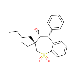 CCCC[C@]1(CC)CS(=O)(=O)c2ccccc2[C@@H](c2ccccc2)[C@H]1O ZINC000001890630