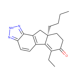 CCCC[C@]12CCC(=O)C(CC)=C1c1ccc3n[nH]nc3c1C2 ZINC000034052305