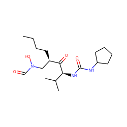 CCCC[C@H](CN(O)C=O)C(=O)[C@@H](NC(=O)NC1CCCC1)C(C)C ZINC000066111850