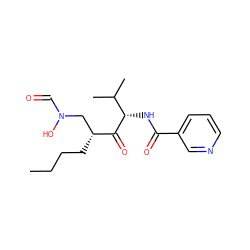 CCCC[C@H](CN(O)C=O)C(=O)[C@@H](NC(=O)c1cccnc1)C(C)C ZINC000066111567