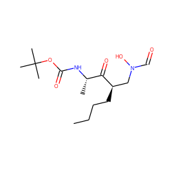 CCCC[C@H](CN(O)C=O)C(=O)[C@H](C)NC(=O)OC(C)(C)C ZINC000066102390