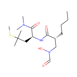 CCCC[C@H](CN(O)C=O)C(=O)N[C@@H](CC(C)(C)SC)C(=O)N(C)C ZINC000026652004