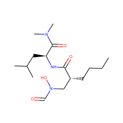 CCCC[C@H](CN(O)C=O)C(=O)N[C@@H](CC(C)C)C(=O)N(C)C ZINC000013537040