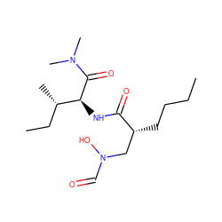 CCCC[C@H](CN(O)C=O)C(=O)N[C@H](C(=O)N(C)C)[C@@H](C)CC ZINC000013537046