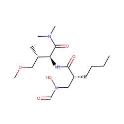 CCCC[C@H](CN(O)C=O)C(=O)N[C@H](C(=O)N(C)C)[C@@H](C)COC ZINC000026655891