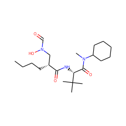 CCCC[C@H](CN(O)C=O)C(=O)N[C@H](C(=O)N(C)C1CCCCC1)C(C)(C)C ZINC000013537133