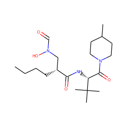 CCCC[C@H](CN(O)C=O)C(=O)N[C@H](C(=O)N1CCC(C)CC1)C(C)(C)C ZINC000013537121