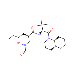 CCCC[C@H](CN(O)C=O)C(=O)N[C@H](C(=O)N1CCC[C@@H]2CCCC[C@@H]21)C(C)(C)C ZINC000013537136