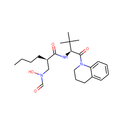 CCCC[C@H](CN(O)C=O)C(=O)N[C@H](C(=O)N1CCCc2ccccc21)C(C)(C)C ZINC000013537149