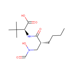 CCCC[C@H](CN(O)C=O)C(=O)N[C@H](C(=O)O)C(C)(C)C ZINC000013537104