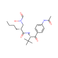 CCCC[C@H](CN(O)C=O)C(=O)N[C@H](C(=O)c1ccc(NC(C)=O)cc1)C(C)(C)C ZINC000013588287