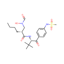 CCCC[C@H](CN(O)C=O)C(=O)N[C@H](C(=O)c1ccc(NS(C)(=O)=O)cc1)C(C)(C)C ZINC000013588289