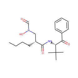 CCCC[C@H](CN(O)C=O)C(=O)N[C@H](C(=O)c1ccccc1)C(C)(C)C ZINC000013588279