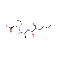 CCCC[C@H](N)C(=O)N[C@@H](C)C(=O)N1CCC[C@@H]1C(=O)O ZINC000027316863