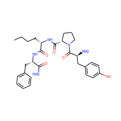 CCCC[C@H](NC(=O)[C@@H]1CCCN1C(=O)[C@@H](N)Cc1ccc(O)cc1)C(=O)N[C@@H](Cc1ccccc1)C(N)=O ZINC000096318540