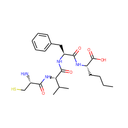 CCCC[C@H](NC(=O)[C@H](Cc1ccccc1)NC(=O)[C@@H](NC(=O)[C@@H](N)CS)C(C)C)C(=O)O ZINC000013762268