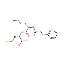 CCCC[C@H](NC(=O)CCc1ccccc1)C(=O)N[C@@H](CCS)C(=O)O ZINC000013739938