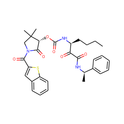 CCCC[C@H](NC(=O)O[C@@H]1C(=O)N(C(=O)c2cc3ccccc3s2)CC1(C)C)C(=O)C(=O)N[C@H](C)c1ccccc1 ZINC000028571394