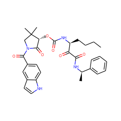 CCCC[C@H](NC(=O)O[C@@H]1C(=O)N(C(=O)c2ccc3[nH]ccc3c2)CC1(C)C)C(=O)C(=O)N[C@H](C)c1ccccc1 ZINC000036287240