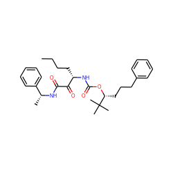 CCCC[C@H](NC(=O)O[C@H](CCCc1ccccc1)C(C)(C)C)C(=O)C(=O)N[C@H](C)c1ccccc1 ZINC000013589441