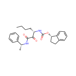 CCCC[C@H](NC(=O)O[C@H]1CCc2ccccc21)C(=O)C(=O)N[C@H](C)c1ccccc1 ZINC000028524862