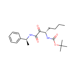 CCCC[C@H](NC(=O)OC(C)(C)C)C(=O)C(=O)N[C@@H](C)c1ccccc1 ZINC000013589433