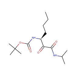 CCCC[C@H](NC(=O)OC(C)(C)C)C(=O)C(=O)NC(C)C ZINC000013589427