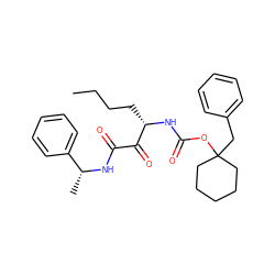 CCCC[C@H](NC(=O)OC1(Cc2ccccc2)CCCCC1)C(=O)C(=O)N[C@H](C)c1ccccc1 ZINC000028384489