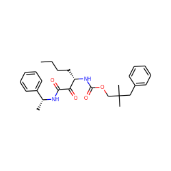 CCCC[C@H](NC(=O)OCC(C)(C)Cc1ccccc1)C(=O)C(=O)N[C@H](C)c1ccccc1 ZINC000028360658