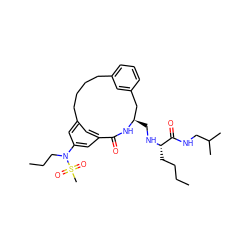 CCCC[C@H](NC[C@@H]1Cc2cccc(c2)CCCCc2cc(cc(N(CCC)S(C)(=O)=O)c2)C(=O)N1)C(=O)NCC(C)C ZINC000014961984