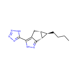 CCCC[C@H]1[C@@H]2c3n[nH]c(-c4nnn[nH]4)c3C[C@@H]21 ZINC000049793325