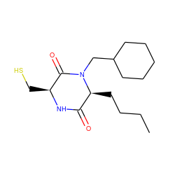 CCCC[C@H]1C(=O)N[C@@H](CS)C(=O)N1CC1CCCCC1 ZINC000013779789