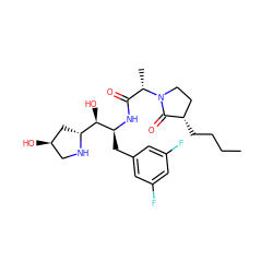 CCCC[C@H]1CCN([C@@H](C)C(=O)N[C@@H](Cc2cc(F)cc(F)c2)[C@H](O)[C@H]2C[C@H](O)CN2)C1=O ZINC000073168647