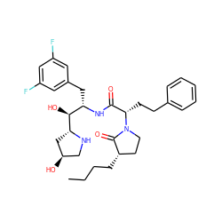 CCCC[C@H]1CCN([C@@H](CCc2ccccc2)C(=O)N[C@@H](Cc2cc(F)cc(F)c2)[C@H](O)[C@H]2C[C@H](O)CN2)C1=O ZINC000073162307