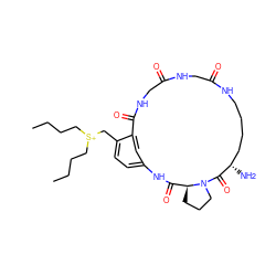 CCCC[S+](CCCC)Cc1ccc2cc1C(=O)NCC(=O)NCC(=O)NCCCC[C@H](N)C(=O)N1CCC[C@H]1C(=O)N2 ZINC000026252728