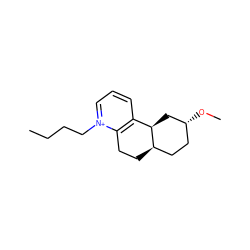 CCCC[n+]1cccc2c1CC[C@@H]1CC[C@@H](OC)C[C@H]21 ZINC000040662972