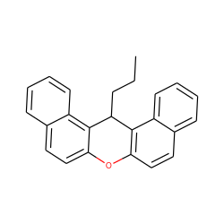 CCCC1c2c(ccc3ccccc23)Oc2ccc3ccccc3c21 ZINC000001715120