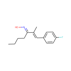 CCCCC(=N\O)/C(C)=C/c1ccc(F)cc1 ZINC000116360570