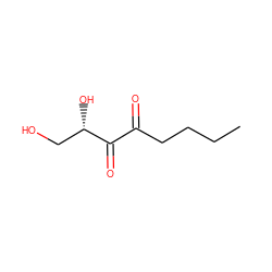CCCCC(=O)C(=O)[C@@H](O)CO ZINC000042965822