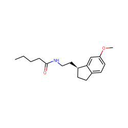 CCCCC(=O)NCC[C@@H]1CCc2ccc(OC)cc21 ZINC000013491233