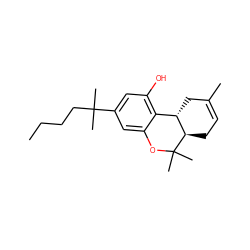 CCCCC(C)(C)c1cc(O)c2c(c1)OC(C)(C)[C@@H]1CC=C(C)C[C@@H]21 ZINC000013478181