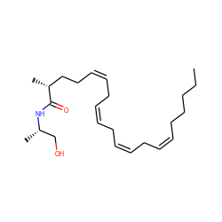 CCCCC/C=C\C/C=C\C/C=C\C/C=C\CC[C@@H](C)C(=O)N[C@@H](C)CO ZINC000013475476