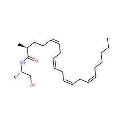 CCCCC/C=C\C/C=C\C/C=C\C/C=C\CC[C@H](C)C(=O)N[C@@H](C)CO ZINC000013475475