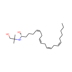 CCCCC/C=C\C/C=C\C/C=C\C/C=C\CCC[C@@H](O)NC(C)(C)CO ZINC000027622119