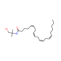 CCCCC/C=C\C/C=C\C/C=C\C/C=C\CCCC(=O)NC(C)(C)CO ZINC000013761104