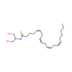 CCCCC/C=C\C/C=C\C/C=C\C/C=C\CCCC(=O)NC(CO)CO ZINC000013760073