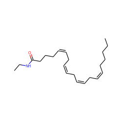 CCCCC/C=C\C/C=C\C/C=C\C/C=C\CCCC(=O)NCC ZINC000013761100