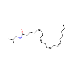 CCCCC/C=C\C/C=C\C/C=C\C/C=C\CCCC(=O)NCC(C)C ZINC000013782505