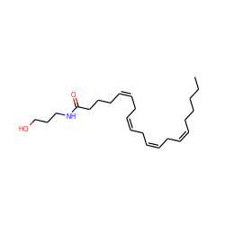 CCCCC/C=C\C/C=C\C/C=C\C/C=C\CCCC(=O)NCCCO ZINC000013761099